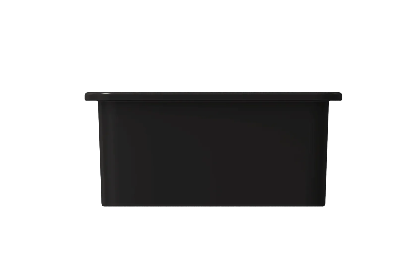 BOCCHI Sotto 12" Fireclay Undermount Single Bowl Bar Sink with Strainer, Matte Black, 1358-004-0120