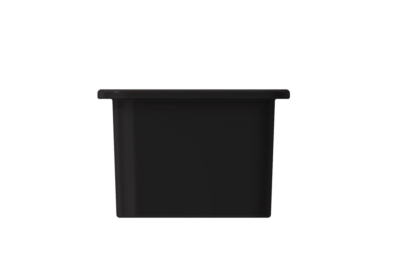 BOCCHI Sotto 12" Fireclay Undermount Single Bowl Bar Sink with Strainer, Matte Black, 1358-004-0120