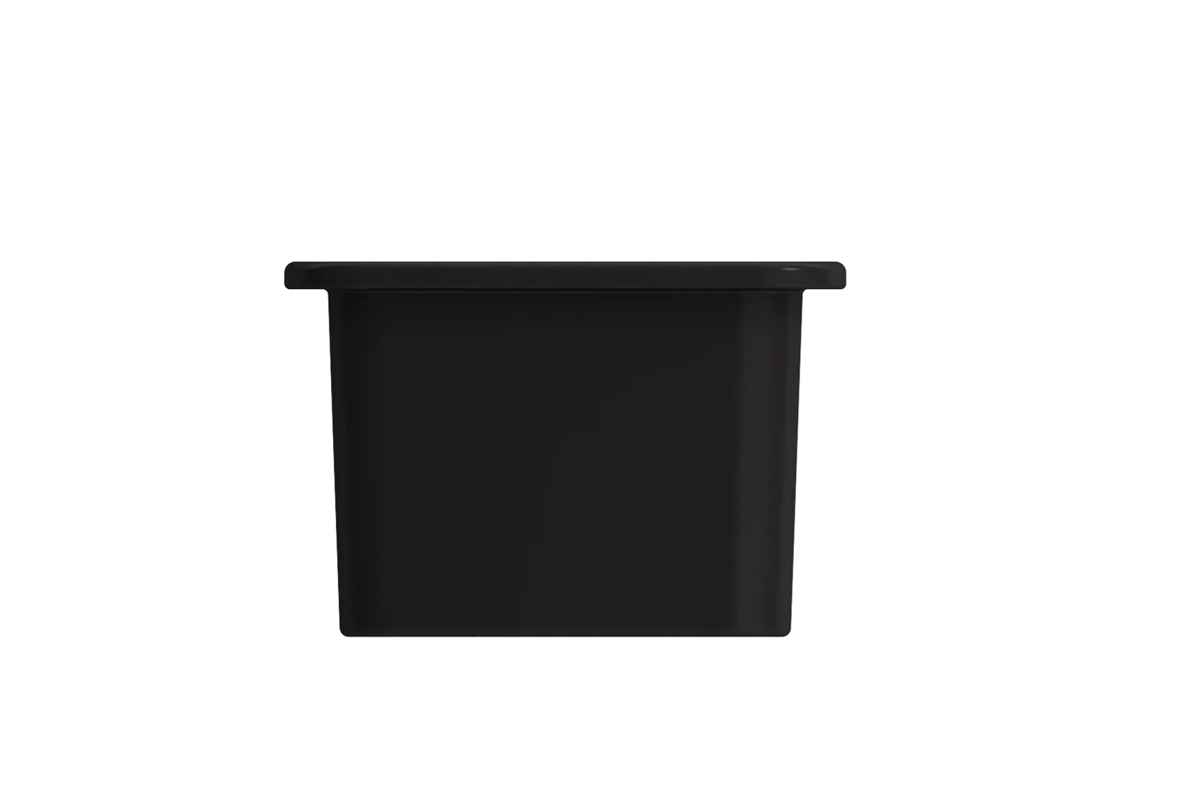 BOCCHI Sotto 12" Fireclay Undermount Single Bowl Bar Sink with Strainer, Matte Black, 1358-004-0120