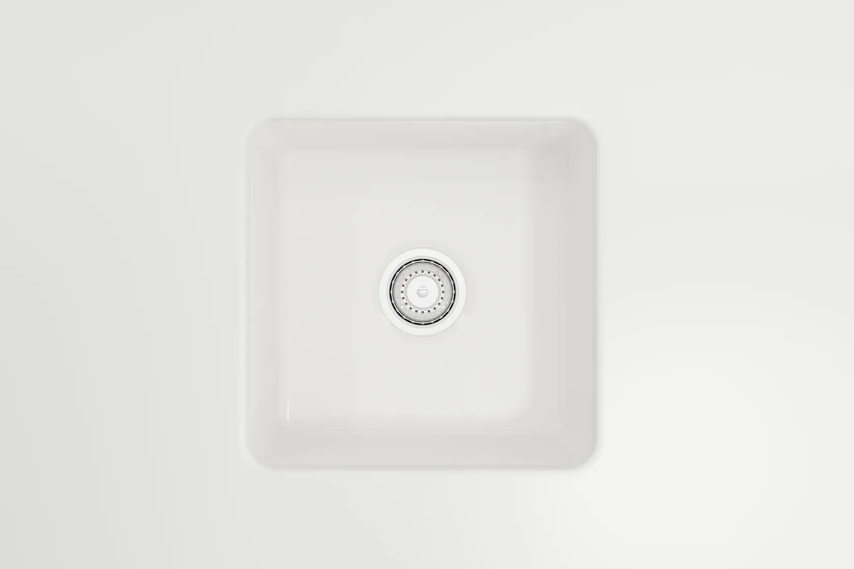 BOCCHI Sotto 18" Fireclay Undermount Single Bowl Bar Sink with Protective Bottom Grid and Strainer, White, 1359-001-0120