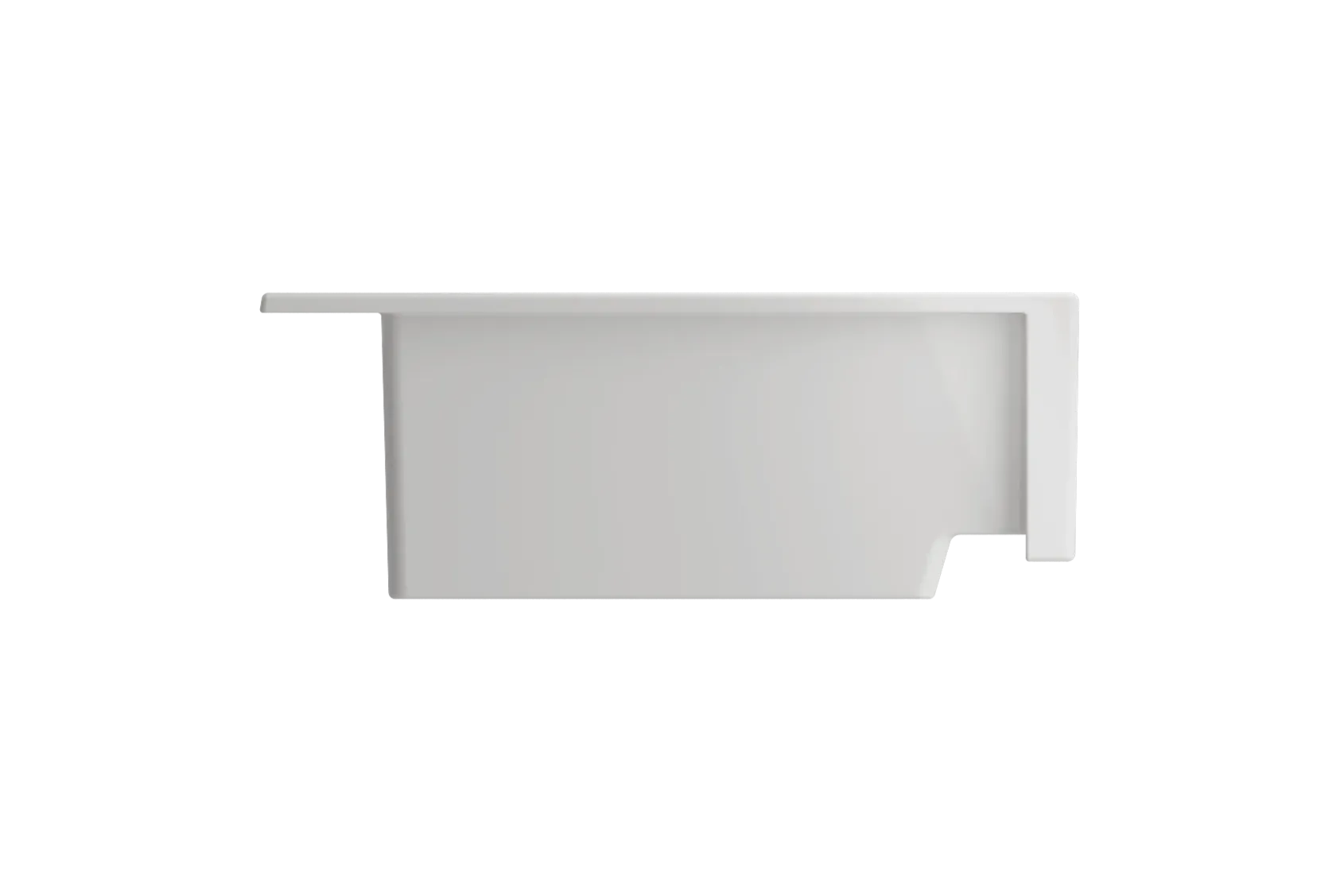 BOCCHI Nuova 34" Fireclay Retrofit Drop-In Farmhouse Sink with Accessories, White, 1500-001-0127