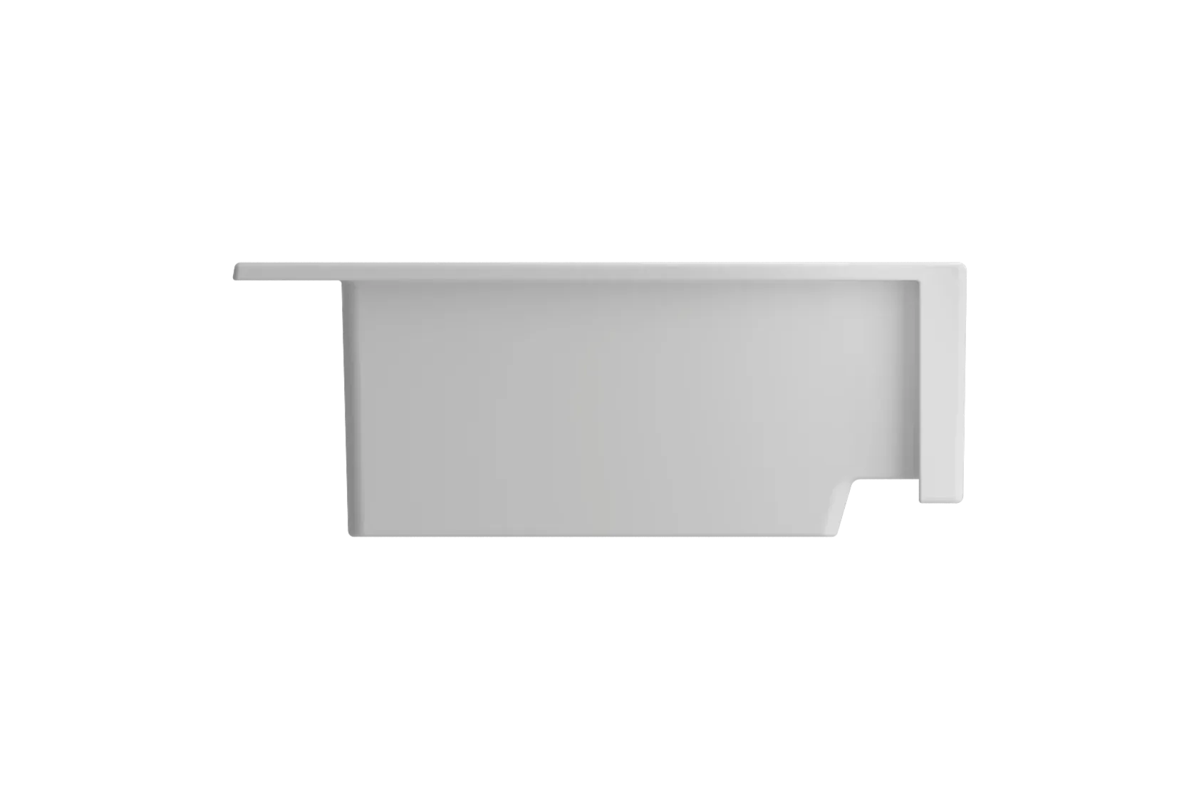 BOCCHI Nuova 34" Fireclay Retrofit Drop-In Farmhouse Sink with Accessories, Matte White, 1500-002-0127