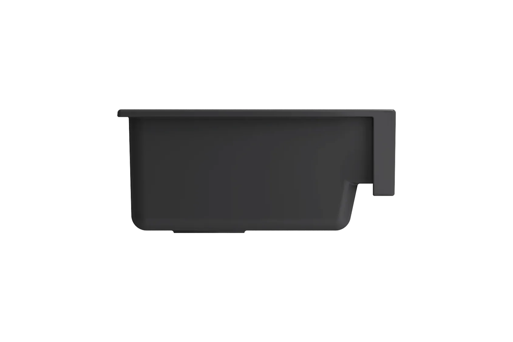 BOCCHI Nuova 34" Fireclay Retrofit Farmhouse Sink with Accessories, Matte Dark Gray, 1551-020-0120