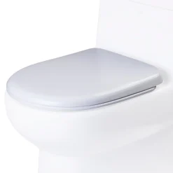 EAGO Plastic, White, R-351SEAT Replacement Soft Closing Toilet Seat for TB351