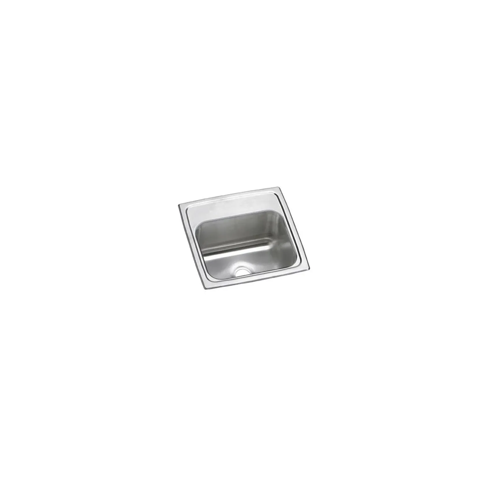 Elkay Celebrity 15" Rectangular Stainless Steel ADA Bar/Prep Sink, Brushed Satin, No Faucet Hole, BPSR150