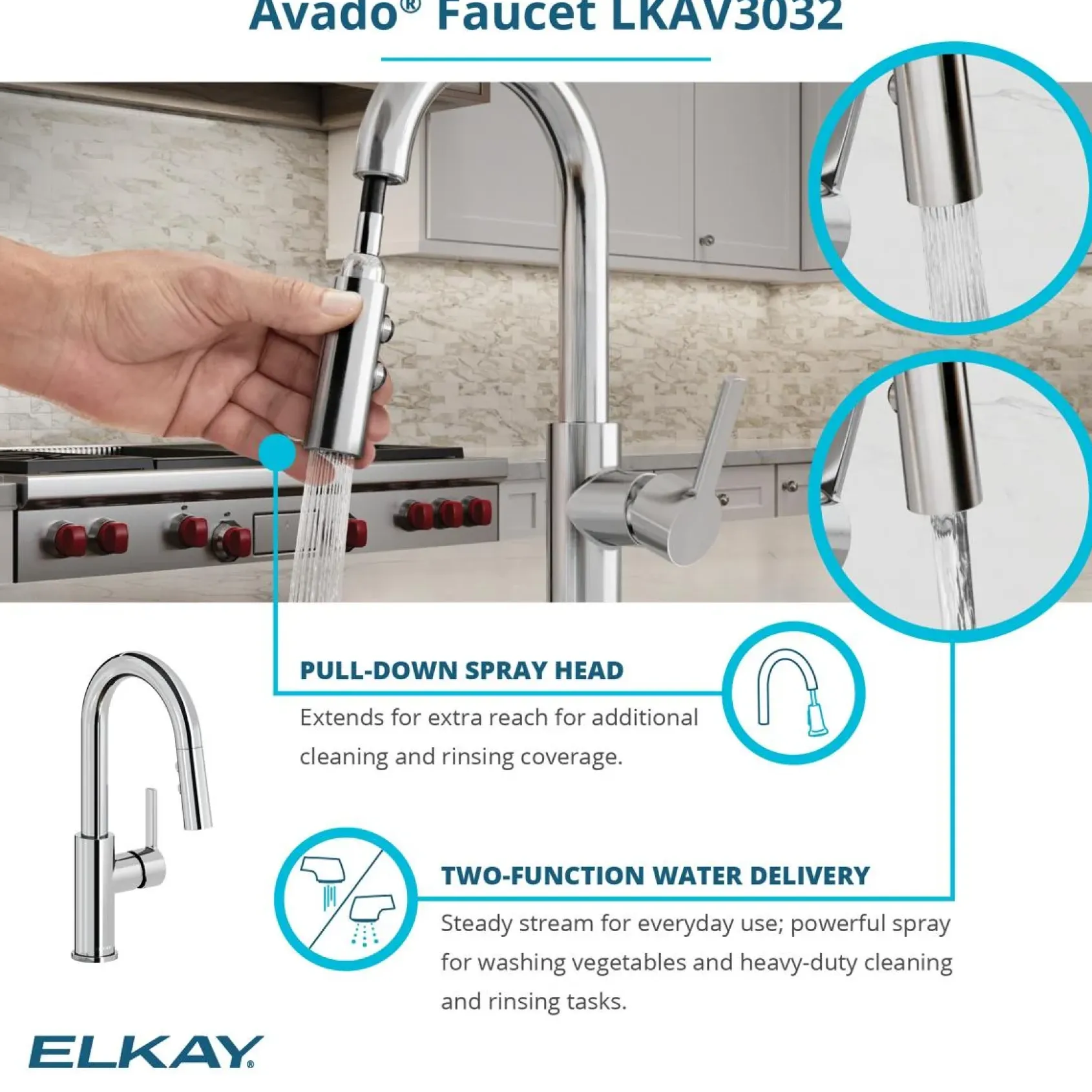 Elkay Crosstown 14" Rectangular Stainless Steel Bar/Prep Sink with Faucet, Polished Satin, 18 Gauge, ECTRU12179TFCC