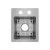 Elkay Crosstown 13" Stainless Steel Bar Sink Kit, Polished Satin, ECTSR13169TBG2