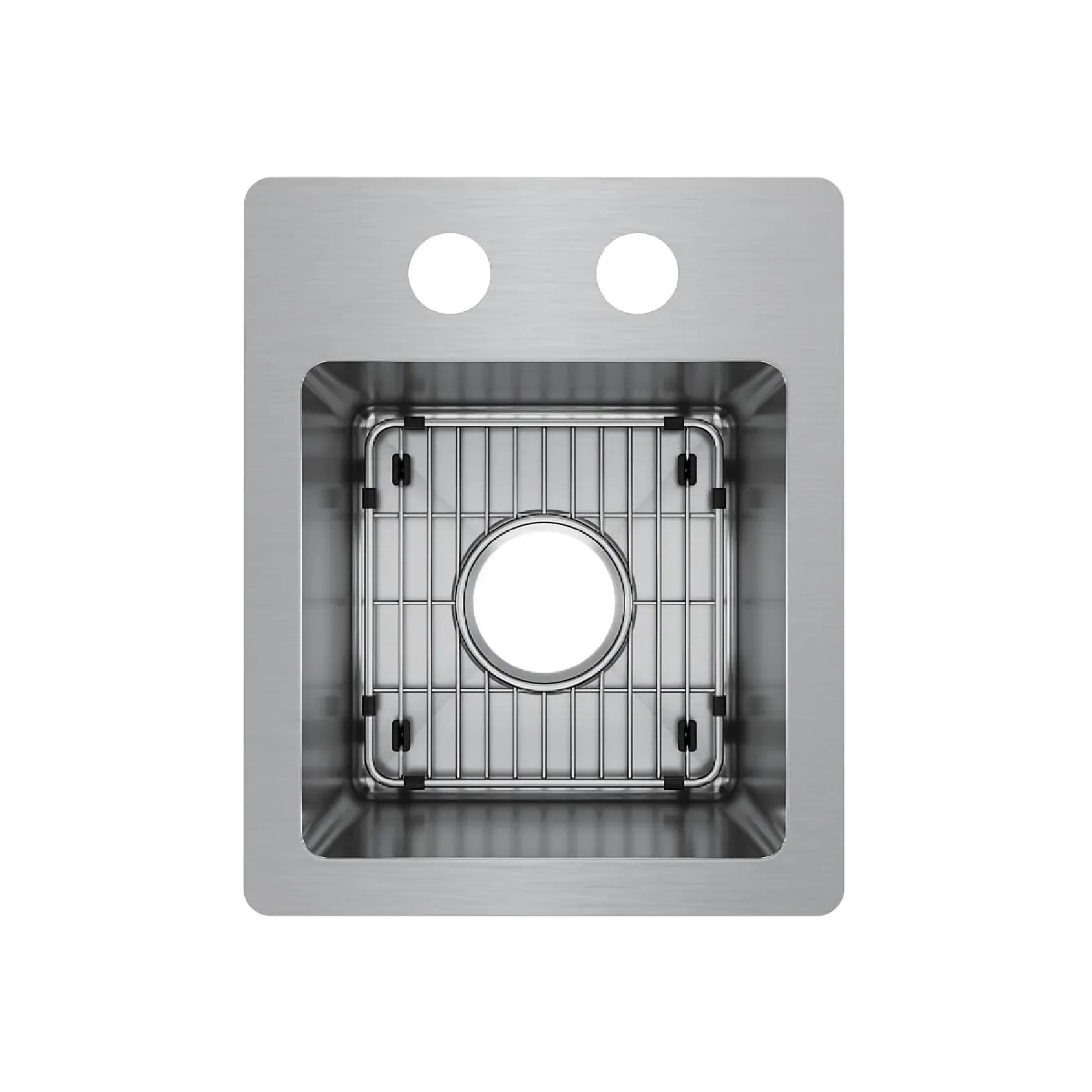 Elkay Crosstown 13" Stainless Steel Bar Sink Kit, Polished Satin, ECTSR13169TBG2