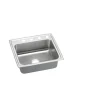 Elkay Lustertone Classic 22" Drop In/Topmount Stainless Steel ADA Kitchen Sink, Lustrous Satin, 1 Faucet Hole, LRADQ2219651