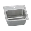 Elkay Lustertone Classic 15" Rectangular Stainless Steel Bar/Prep Sink, 2 Faucet Holes, BLRQ152