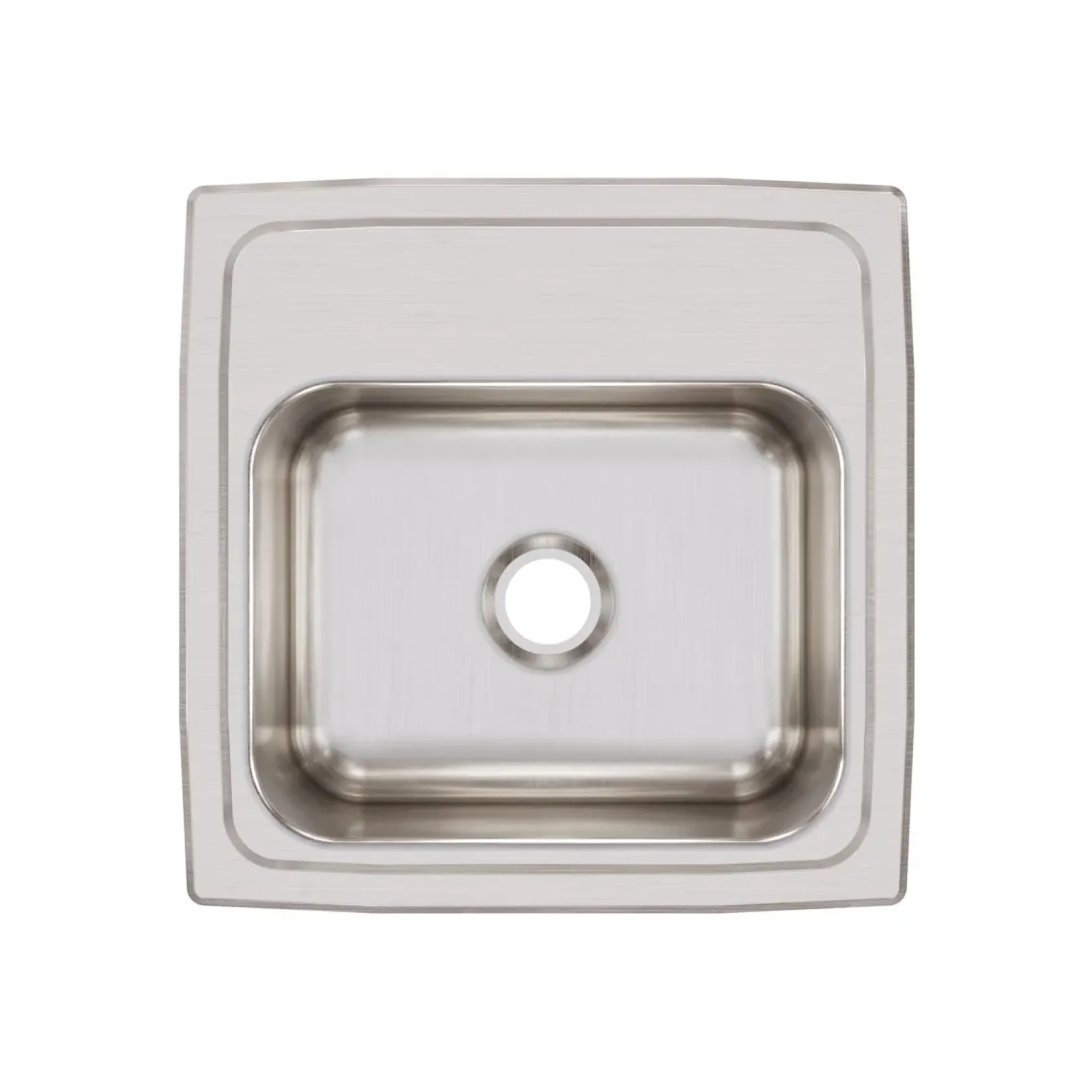 Elkay Lustertone Classic 15" Rectangular Stainless Steel Bar/Prep Sink, Lustrous Satin, No Faucet Hole, BLR150