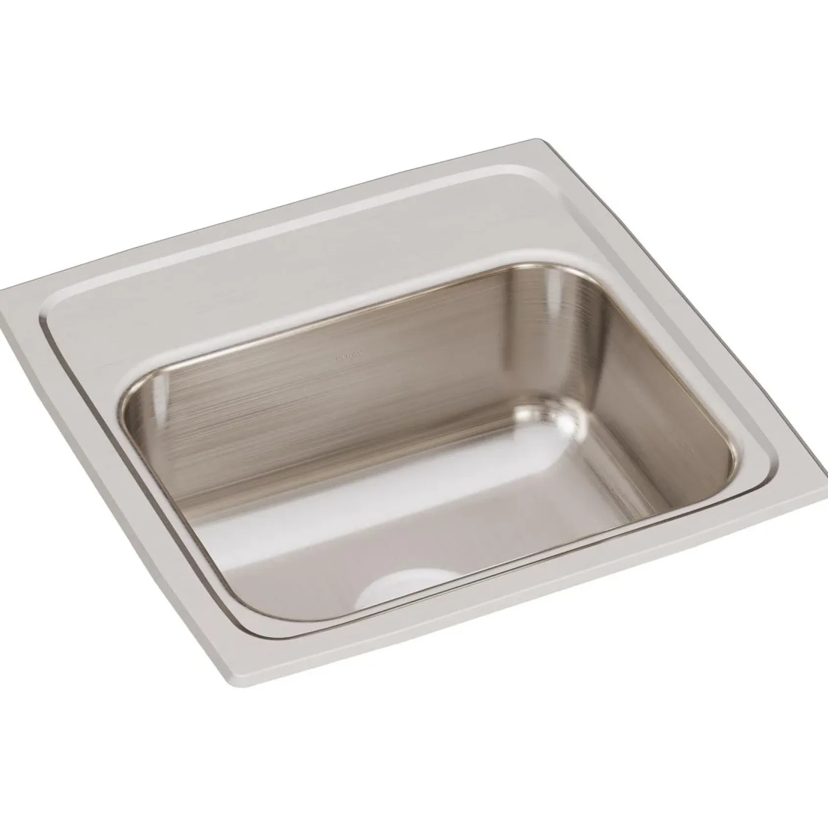 Elkay Lustertone Classic 15" Rectangular Stainless Steel ADA Bar/Prep Sink, Lustrous Satin, No Faucet Hole, BLR15600