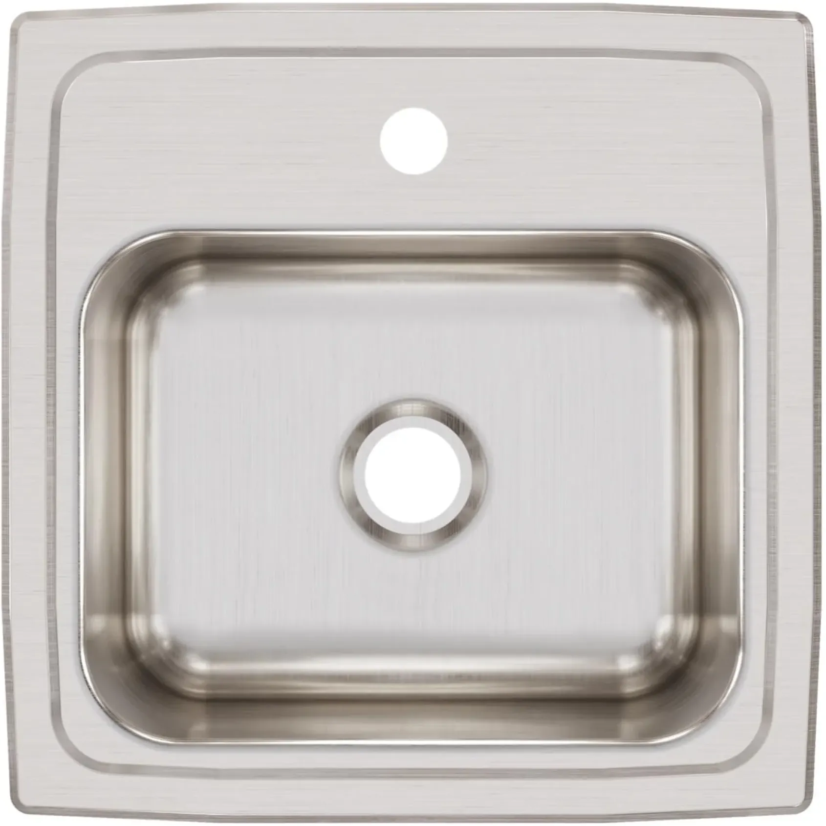 Elkay Lustertone Classic 15" Rectangular Stainless Steel Bar/Prep Sink, 1 Faucet Hole, BLRQ151