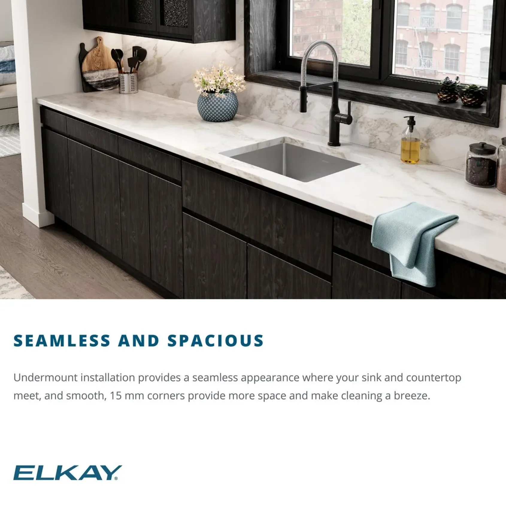Elkay Crosstown 32" Stainless Steel Kitchen Sink, 50/50 Double Bowl, 18 Gauge, Polished Satin, ECTRU31179T