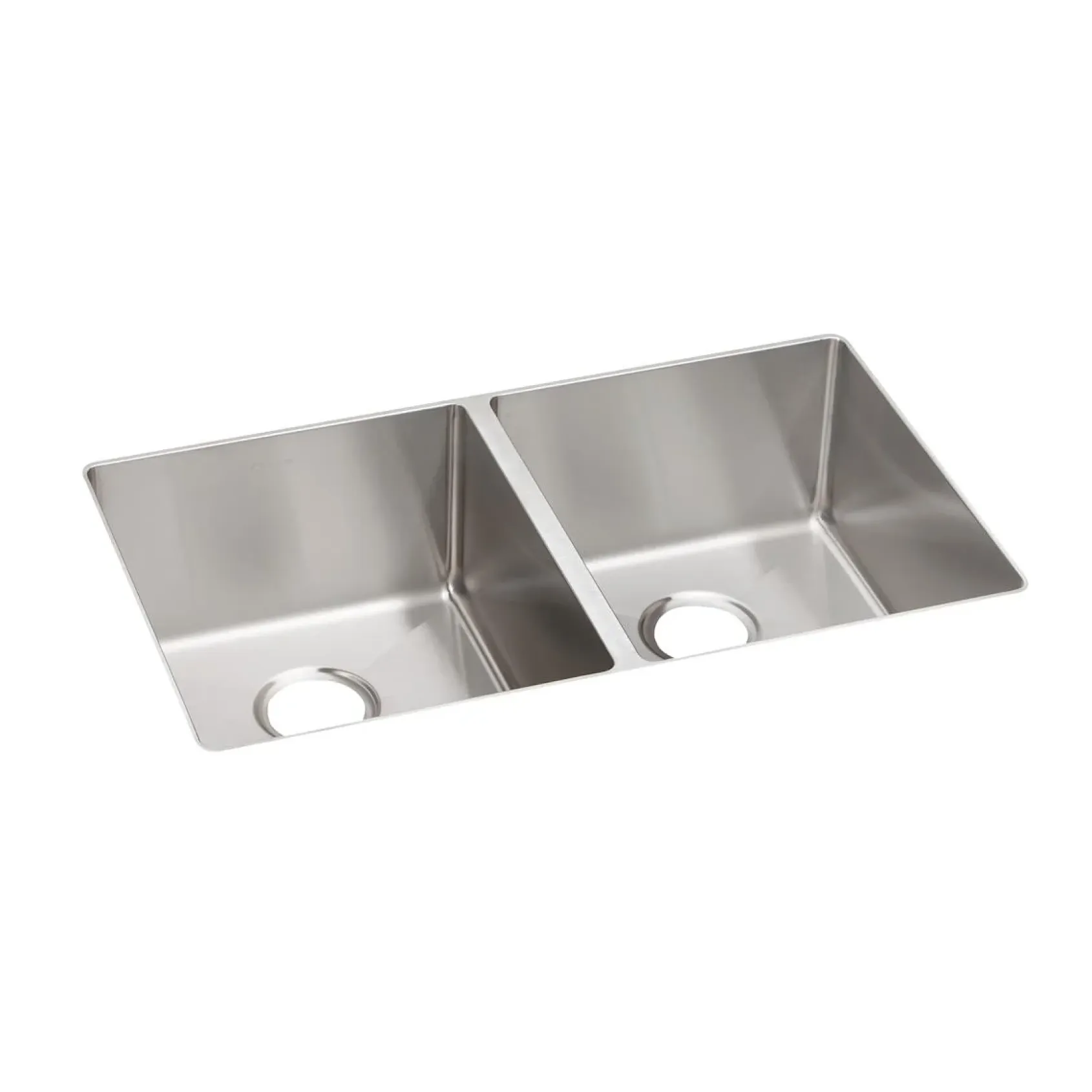 Elkay Crosstown 32" Stainless Steel Kitchen Sink, 50/50 Double Bowl, 18 Gauge, Polished Satin, ECTRU31179T