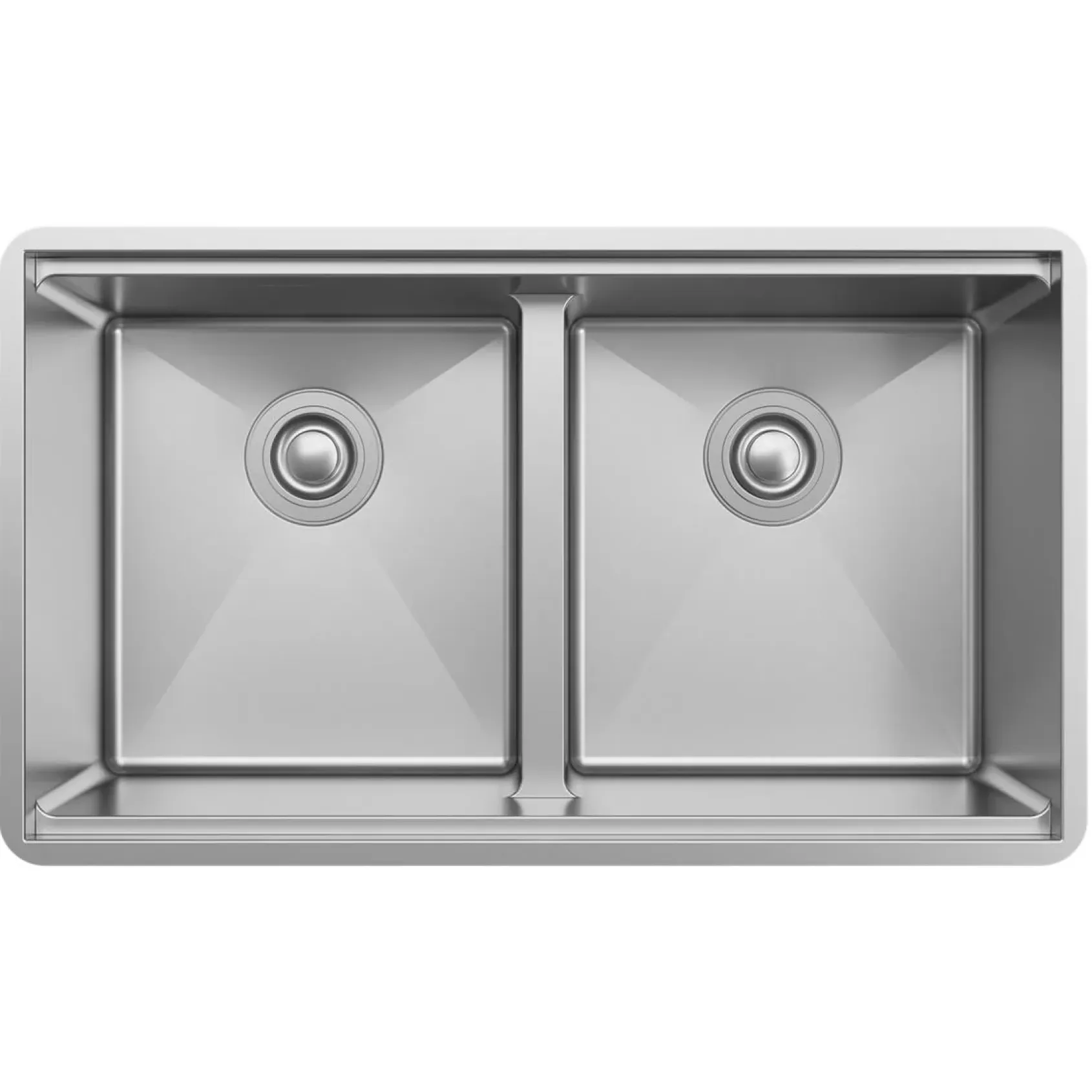 Elkay Crosstown 32" Undermount Stainless Steel Workstation Kitchen Sink Kit with Accessories, 50/50 with Aqua Divide Double Bowl, Polished Satin, 18 Gauge, ECTRUAQ31169TWC