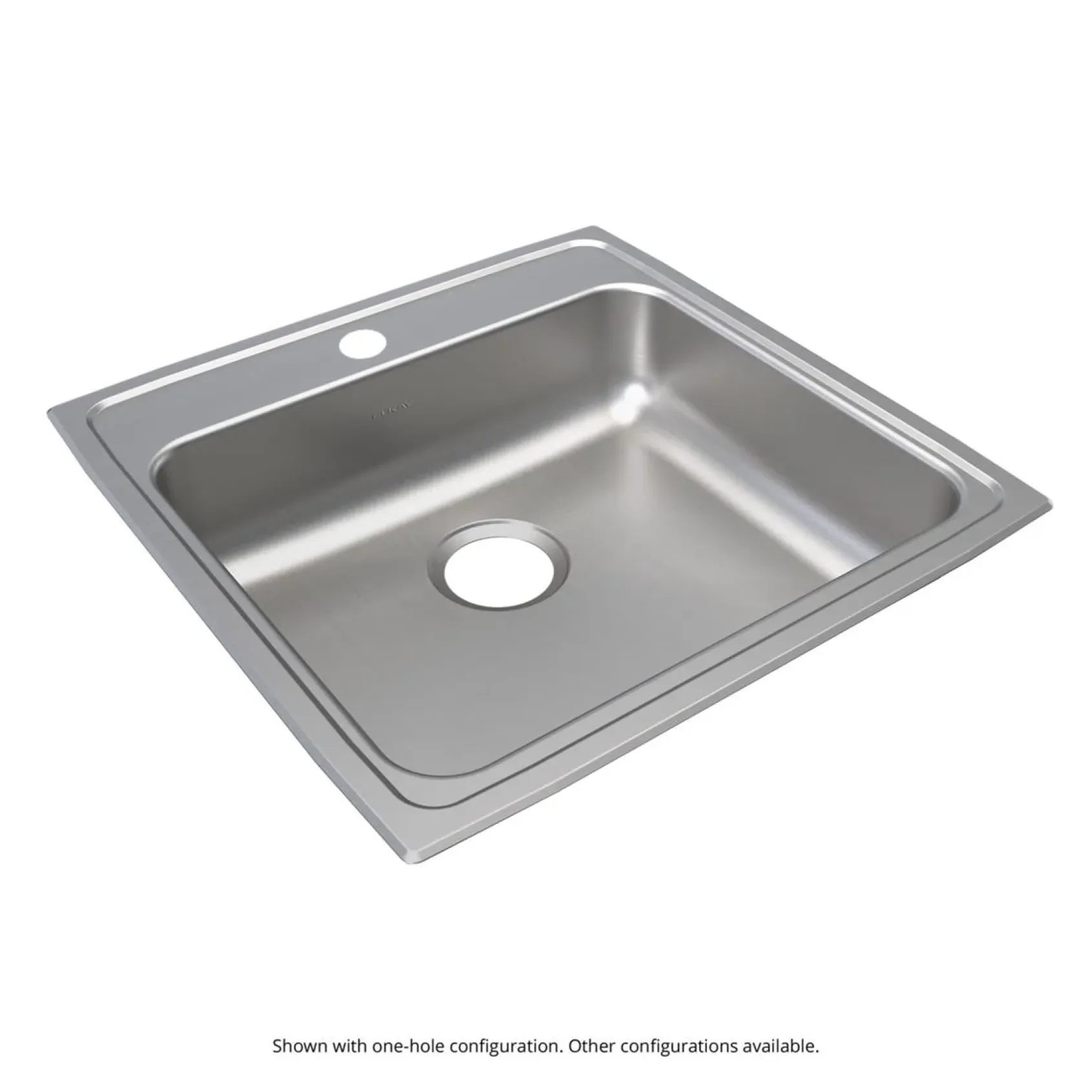 Elkay Lustertone Classic 22" Drop In/Topmount Stainless Steel ADA Kitchen Sink, Lustrous Satin, MR2 Faucet Holes, LRAD222265MR2