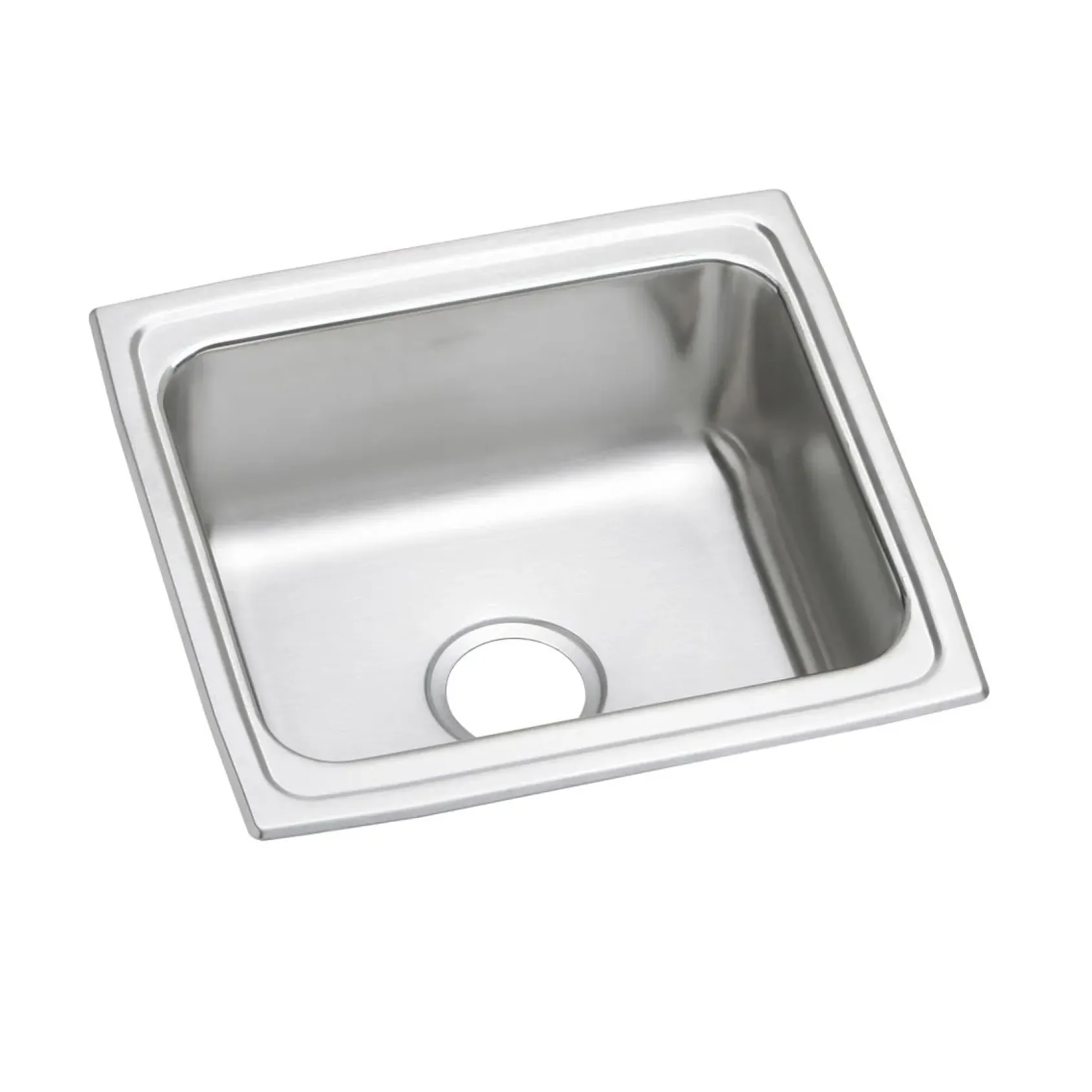 Elkay Lustertone Classic 19" Rectangular Stainless Steel Bar/Prep Sink, Lustrous Satin, 18 Gauge, DLFR191810PD