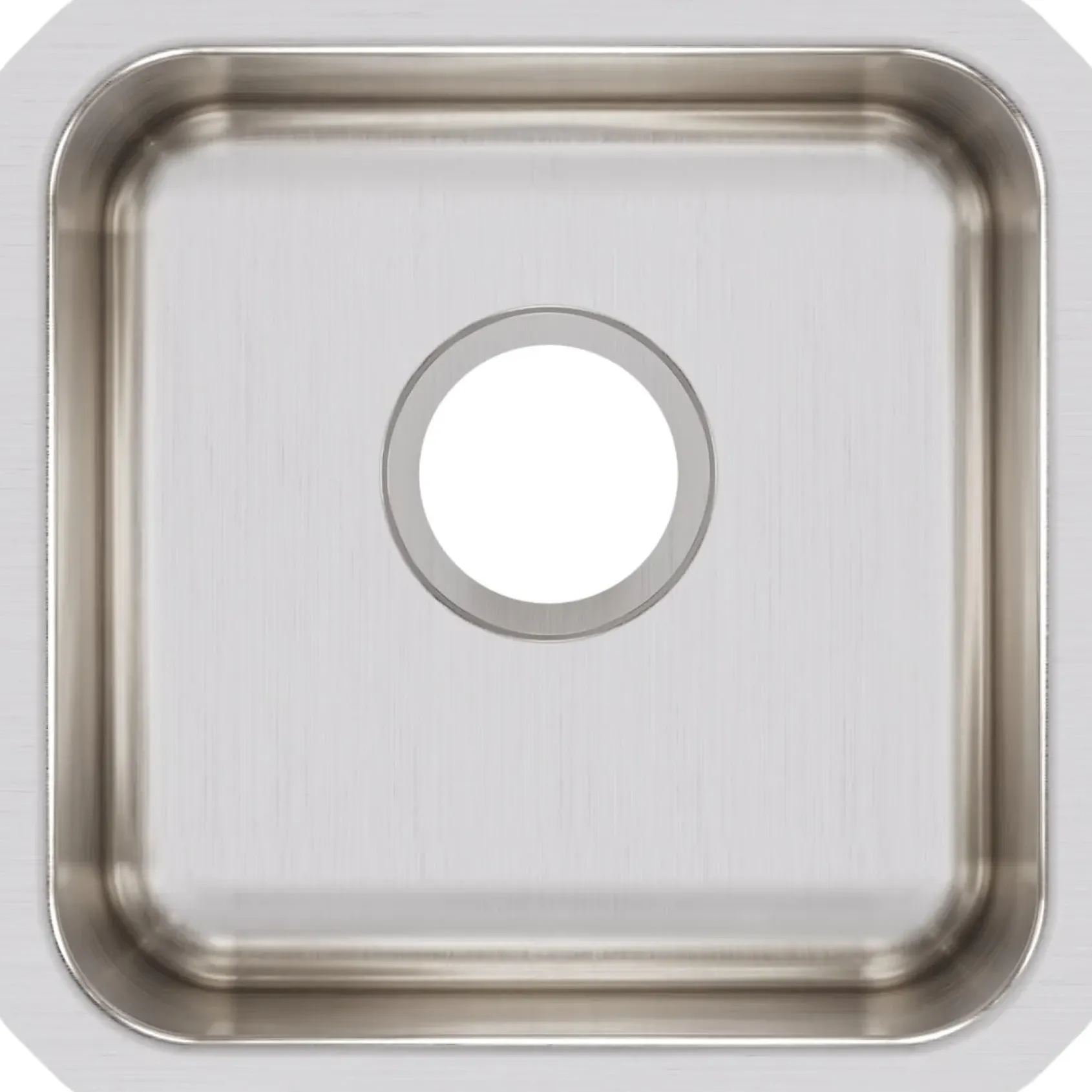 Elkay Lustertone Classic 15" Stainless Steel Kitchen Sink, 18 Gauge, Lustrous Satin, ELUH1212