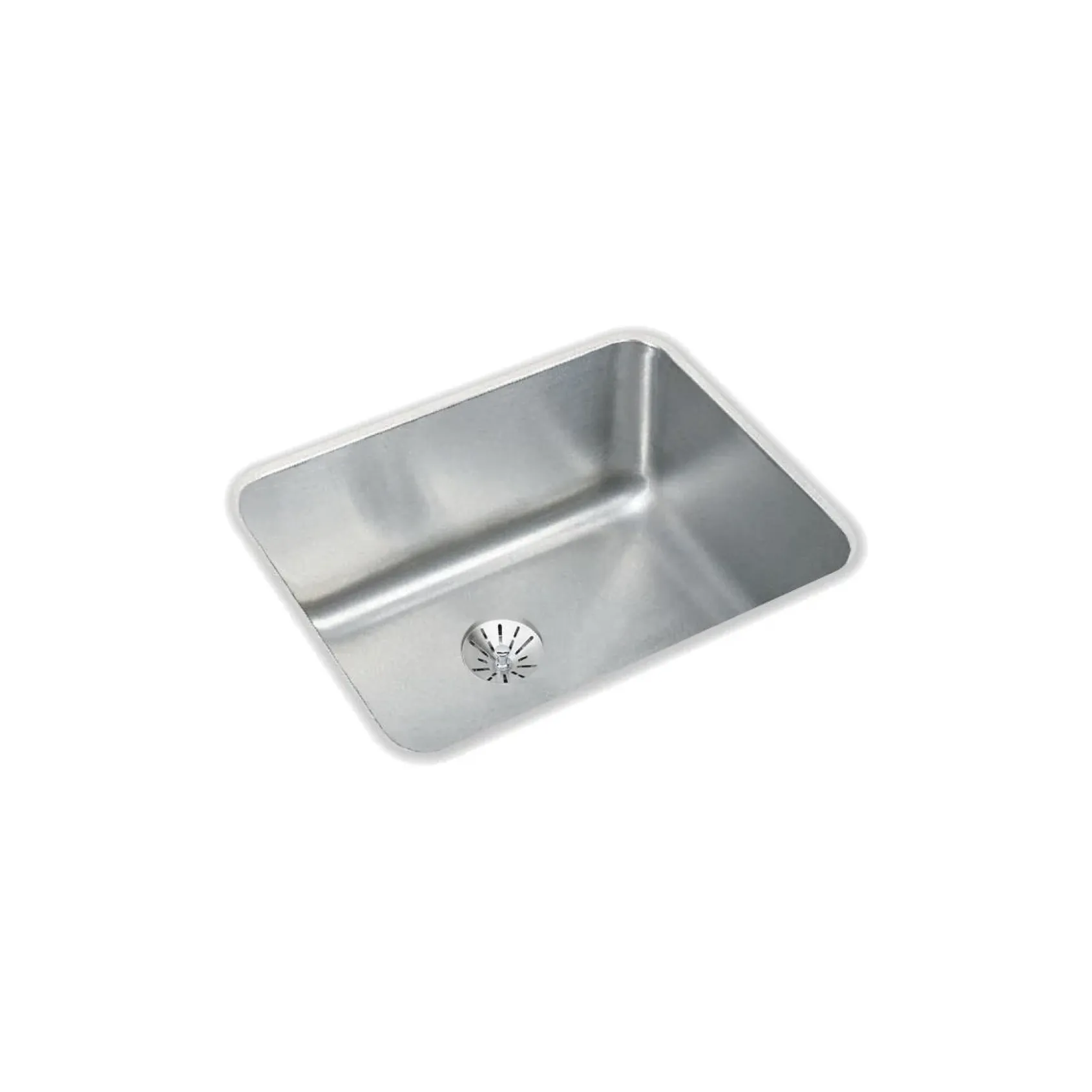 Elkay Lustertone Classic 21" Stainless Steel Kitchen Sink, 18 Gauge, Lustrous Satin, ELUH1814PD