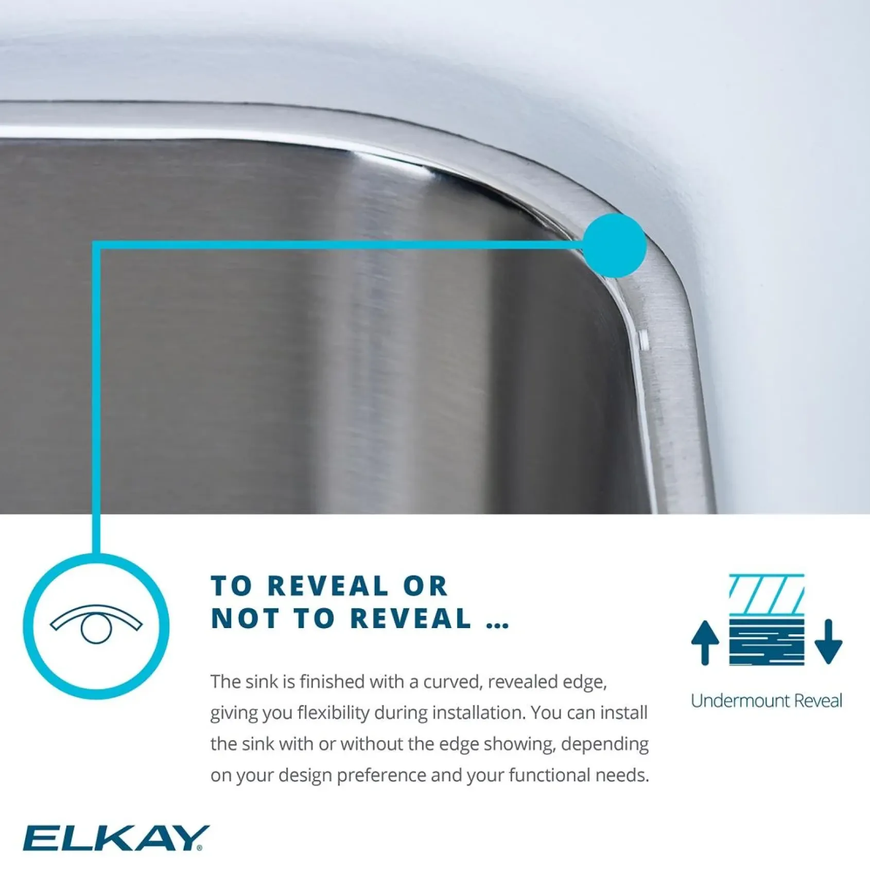 Elkay Lustertone Classic 27" Stainless Steel Kitchen Sink, 18 Gauge, Lustrous Satin, 3 Faucet Hole, LSR27223