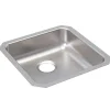 Elkay Lustertone Classic 19" Undermount Stainless Steel ADA Kitchen Sink, Lustrous Satin, 18 Gauge, ELUHAD161655