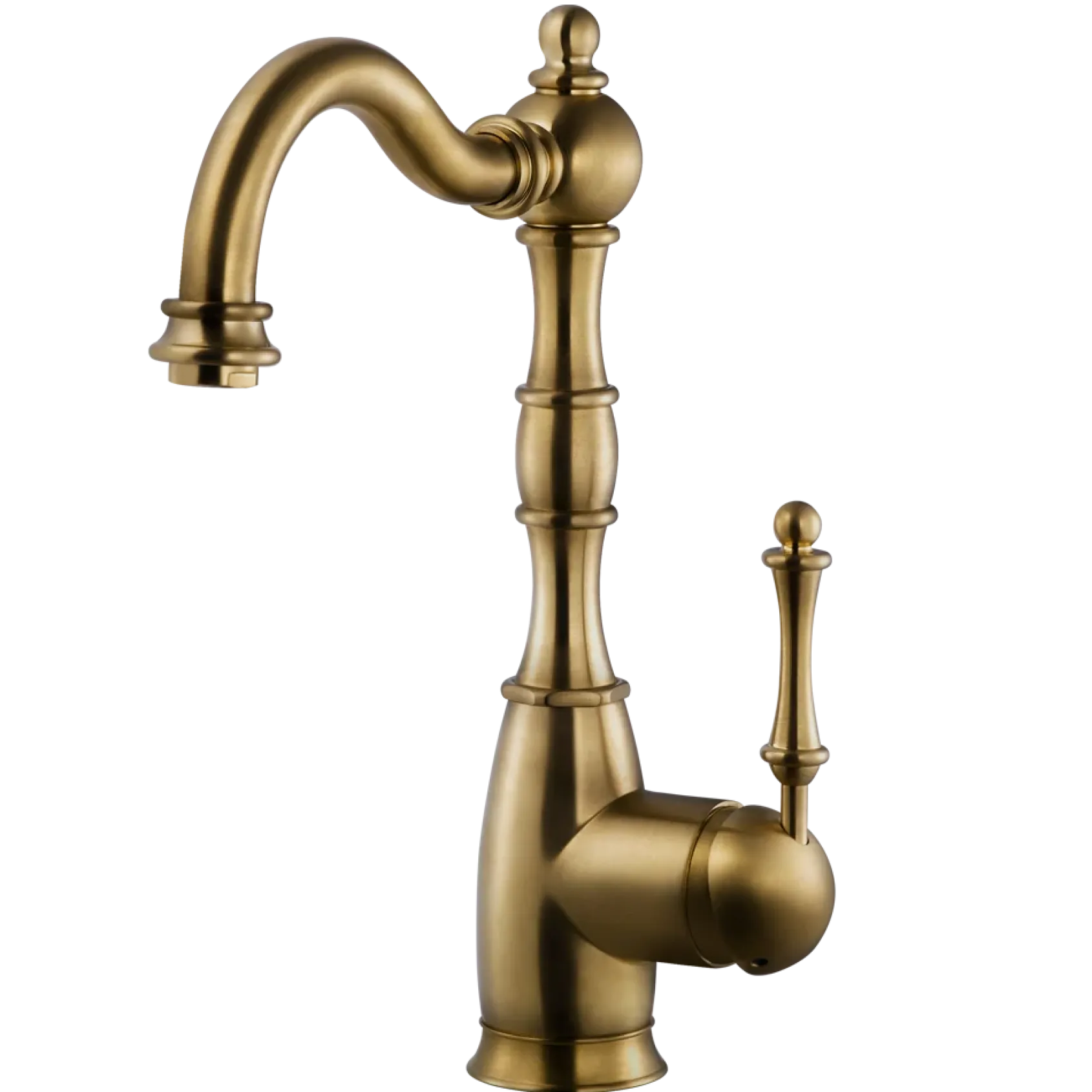Houzer Regal Solid Brass Bar Faucet Antique Brass, REGBA-160-AB