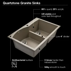 Houzer Quartztone 33