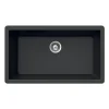 Houzer Quartztone 33 inch Midnite Granite Composite Undermount Single Bowl Kitchen Sink - V-100U MIDNITE
