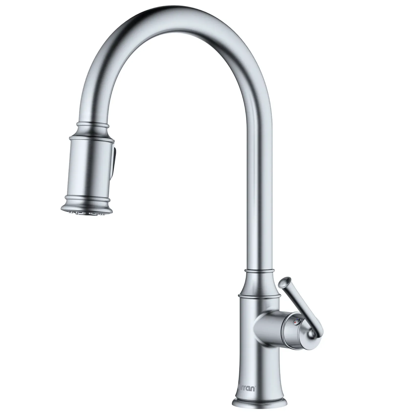 Karran Auburn 1.8 GPM Single Lever Handle Lead-free Brass ADA Kitchen Faucet, Pull-Down Kitchen, Stainless Steel, KKF310SS