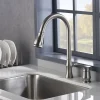 Karran Hillwood Single Lever Handle Lead-free Brass ADA Kitchen Faucet, Pull Down, Stainless Steel, KKF260SS