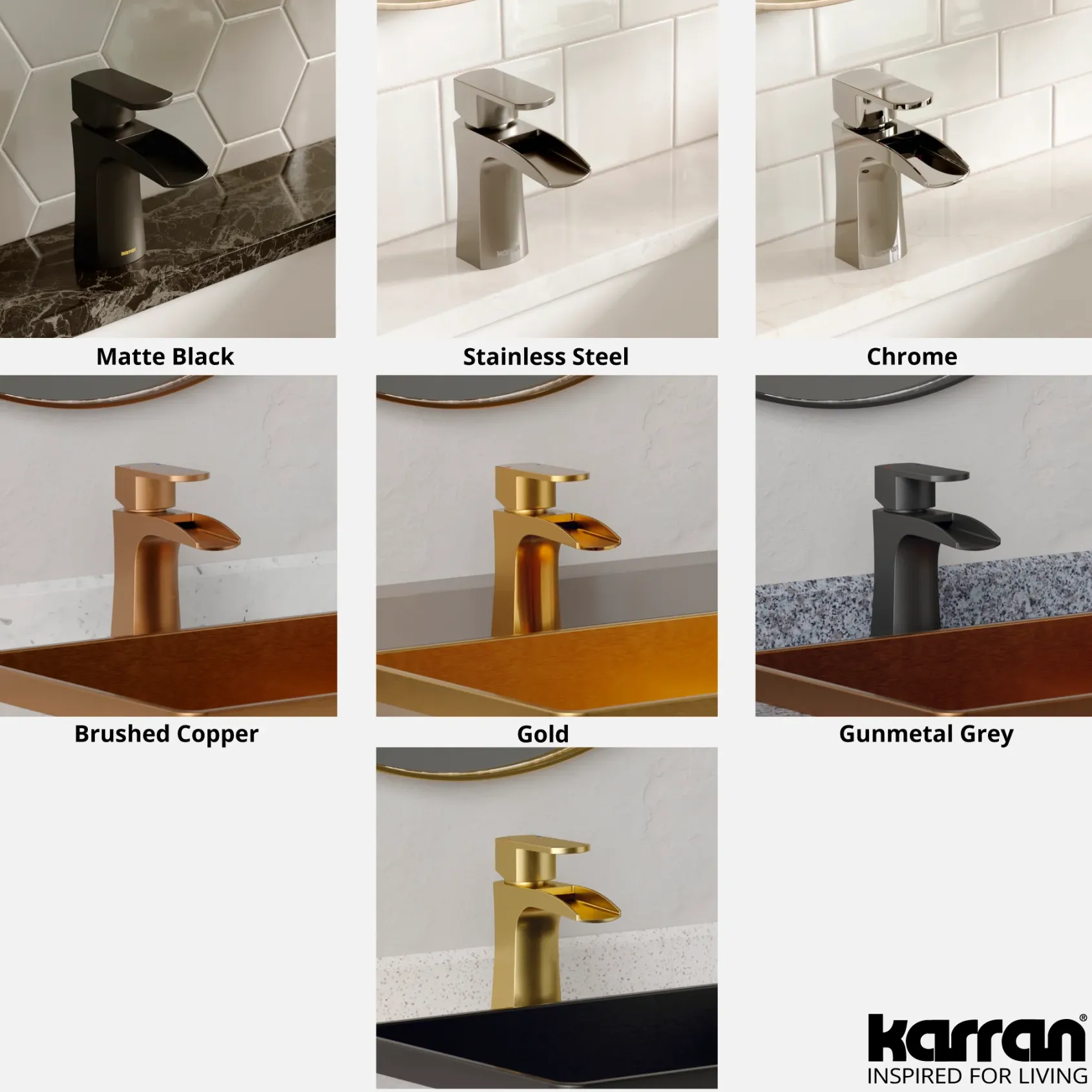 Karran Kassel 1.2 GPM Single Lever Handle Lead-free Brass ADA Bathroom Faucet, Basin, Brushed Copper, KBF440BC