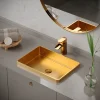 Karran Kassel 1.2 GPM Single Lever Handle Lead-free Brass ADA Bathroom Faucet, Basin, Gold, KBF440G