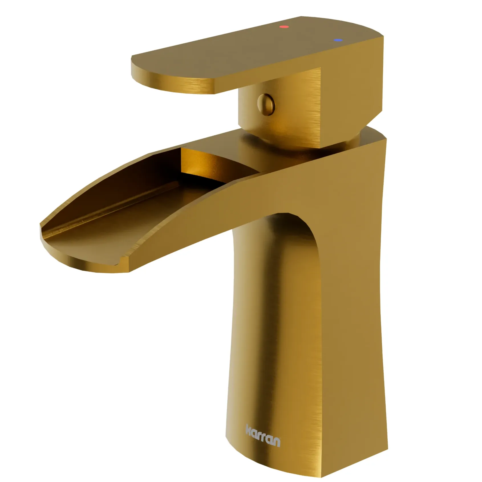 Karran Kassel 1.2 GPM Single Lever Handle Lead-free Brass ADA Bathroom Faucet, Basin, Gold, KBF440G