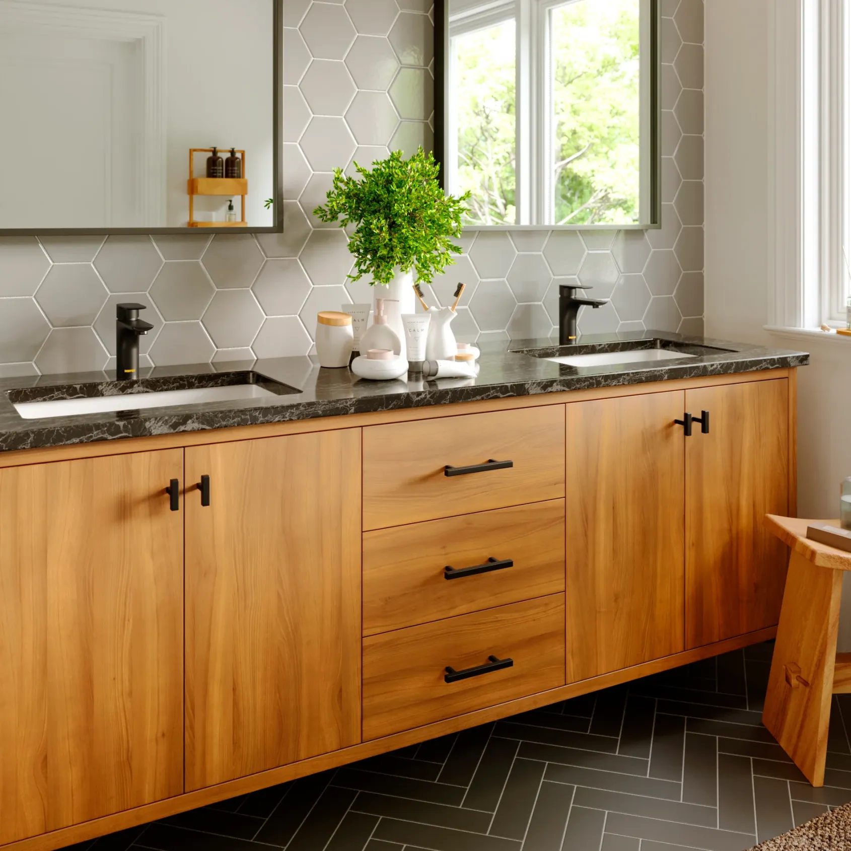 Karran Kayes 1.2 GPM Single Lever Handle Lead-free Brass ADA Bathroom Faucet, Basin, Matte Black, KBF420MB
