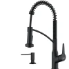 Karran Scottsdale 1.8 GPM Single Lever Handle Lead-free Brass ADA Kitchen Faucet, Pull-Down Kitchen, Matte Black, KKF210SD35MB