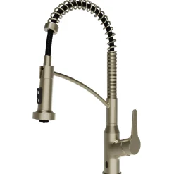 Karran Scottsdale Touchless Pull-Down Kitchen Faucet, Spot-Free Champagne Bronze, Brass, KKF215SFCB