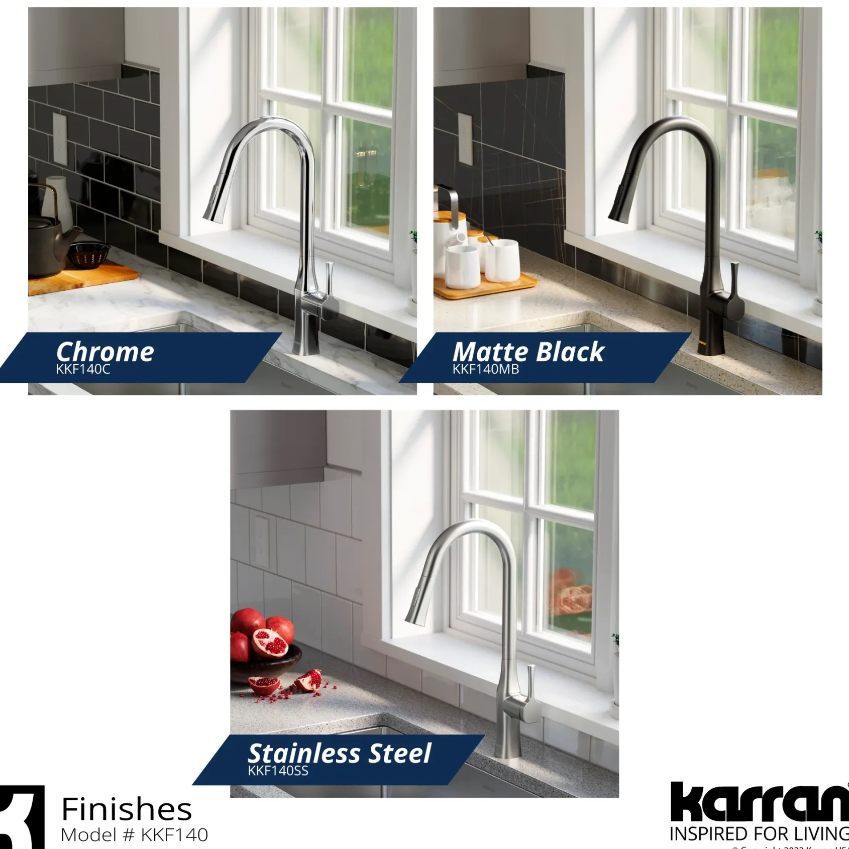 Karran Standerton 1.8 GPM Single Lever Handle Lead-free Brass ADA Kitchen Faucet, Pull-Down Kitchen, Stainless Steel, KKF140SS