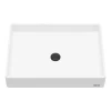 Karran Sternhagen 17.75" x 23.625" Rectangular Vessel Quartz Composite ADA Bathroom Sink, White, SQS500WH
