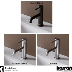 Karran Tryst 1.2 GPM Single Lever Handle Lead-free Brass ADA Bathroom Faucet, Basin, Chrome, KBF460C