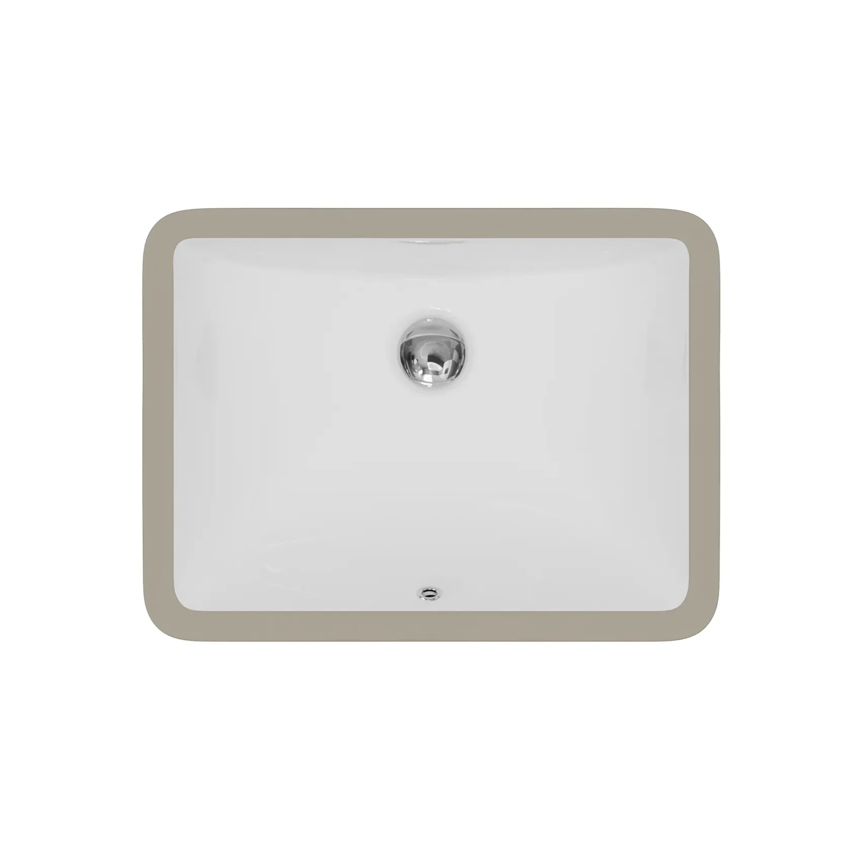 Karran Valera 15.375" x 20.5" Rectangular Undermount Vitreous China Bathroom Sink, White, VC-107-WH