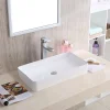 Karran Valera 24.25" x 14" x 3.5" Rectangular Vessel Vitreous China ADA Bathroom Sink, White, VC-506-WH