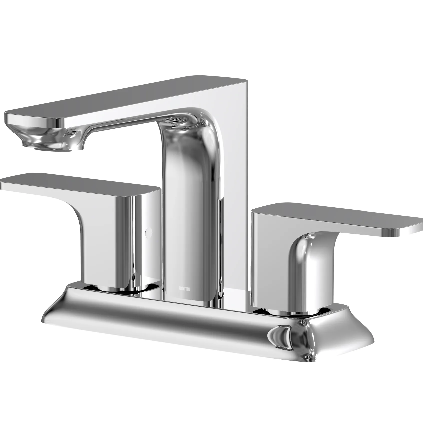 Karran Venda 1.2 GPM Double Lever Handle Lead-free Brass ADA Bathroom Faucet, Centerset, Chrome, KBF516C