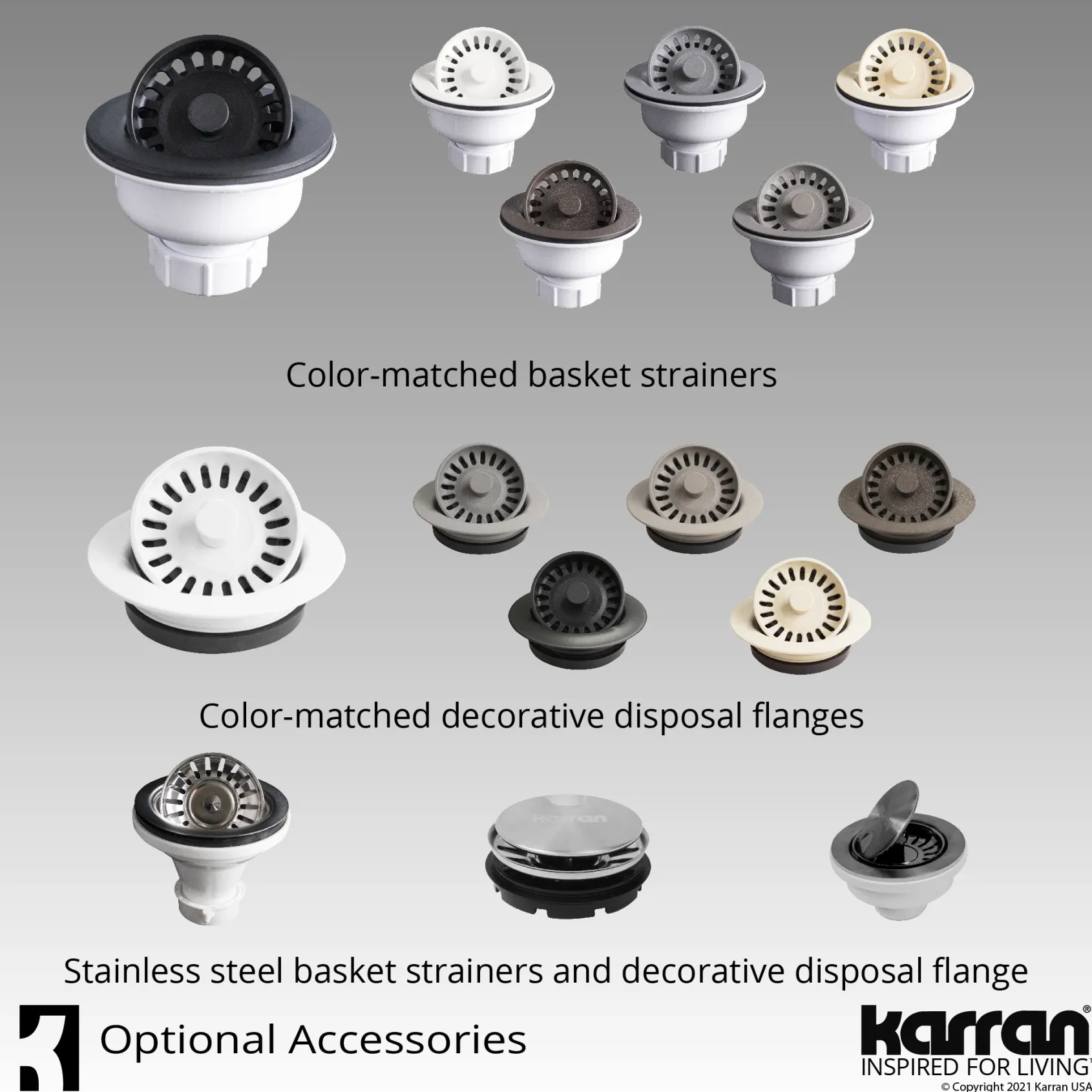 Karran 33" Drop In/Topmount Quartz Composite Workstation Kitchen Sink with Accessories, Concrete, QTWS-875-CN