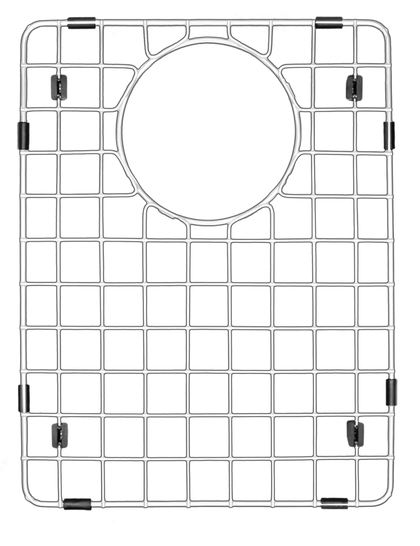 Karran 33" Drop In/Topmount Quartz Composite Kitchen Sink, 60/40 Double Bowl, Black, QT-610-BL-PK1