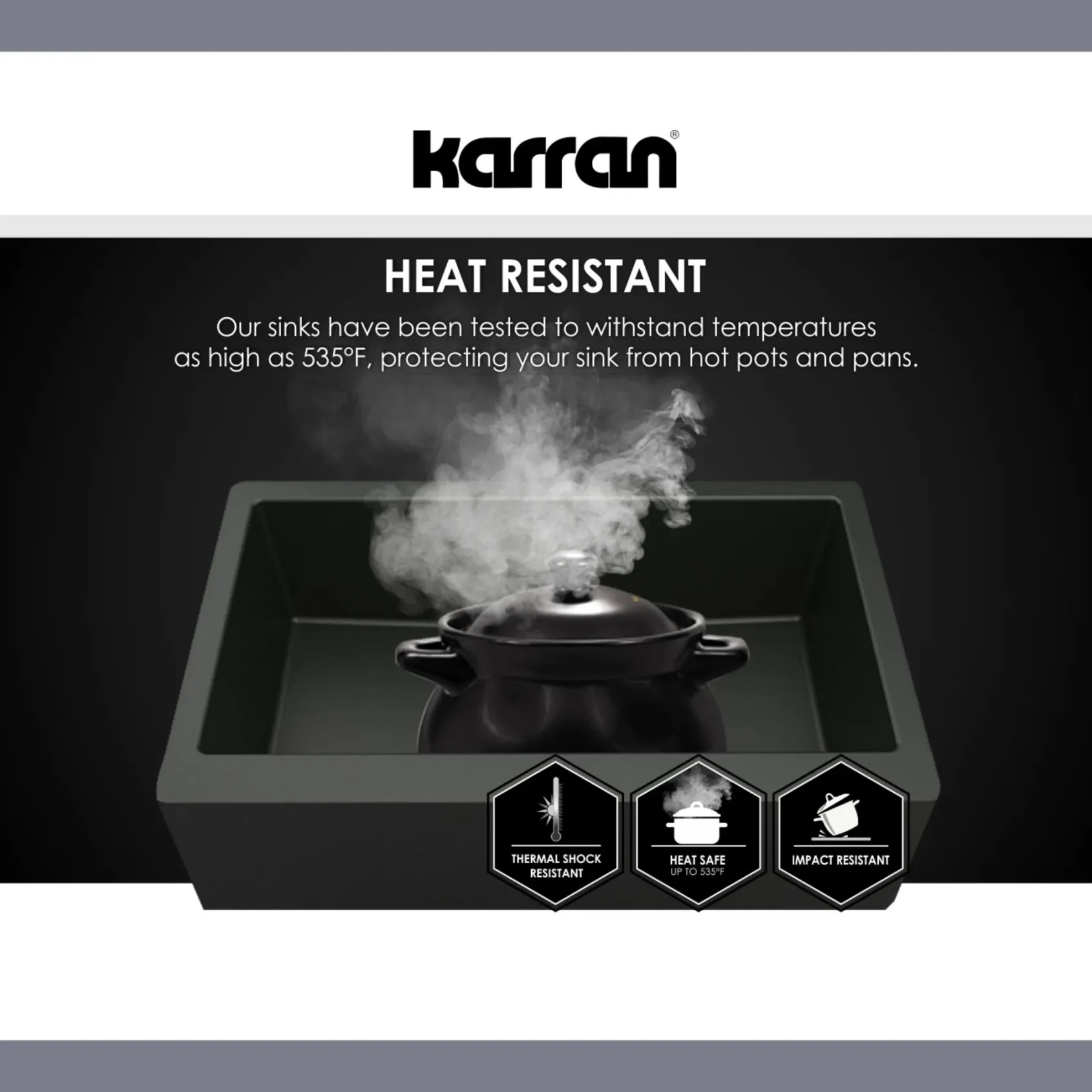 Karran 33" Drop In/Topmount Quartz Composite Kitchen Sink, 60/40 Double Bowl, Bisque, QT-711-BI-PK1