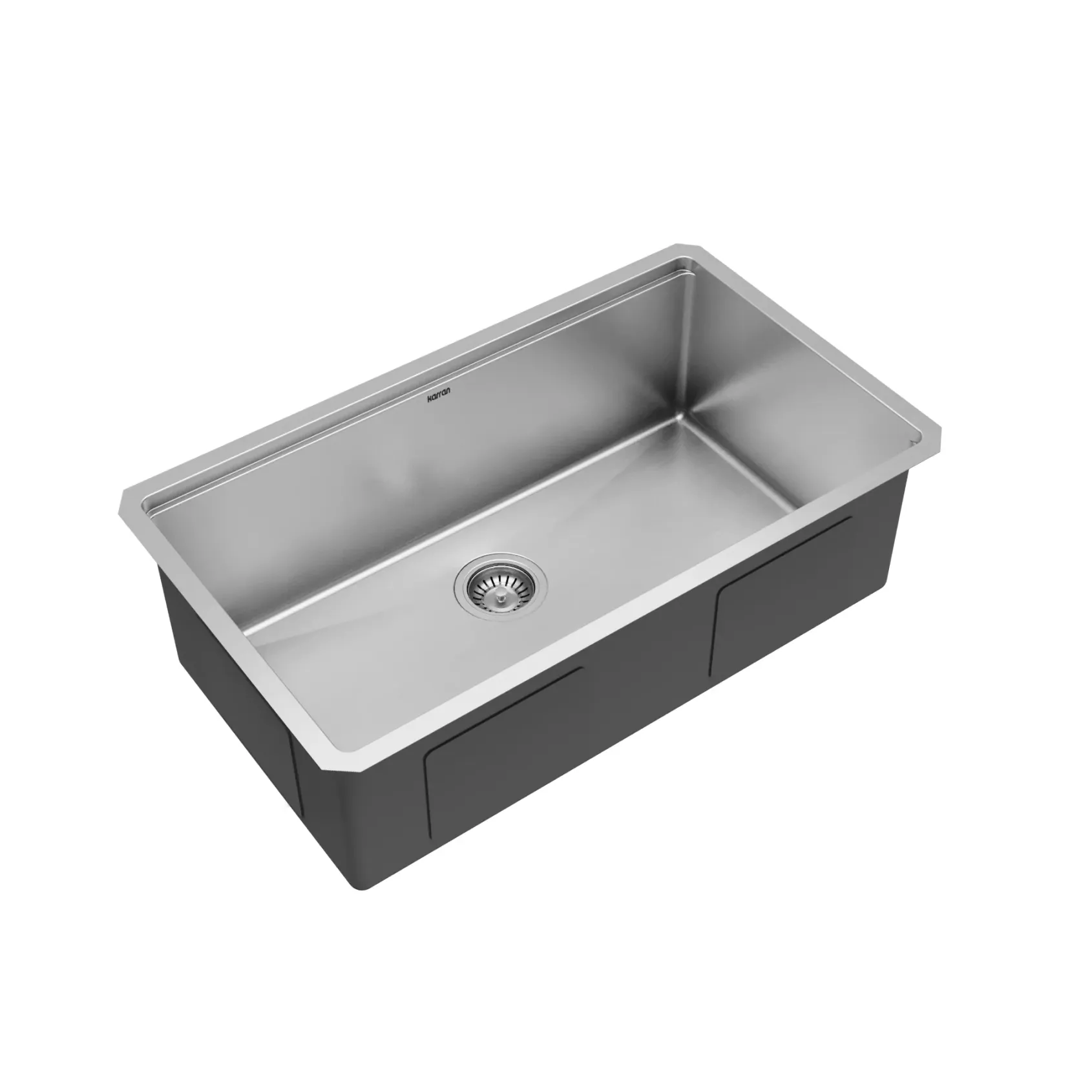 Karran Elite Workstation 32" Undermount Stainless Steel Kitchen Sink with Faucet, WS-37-PK3
