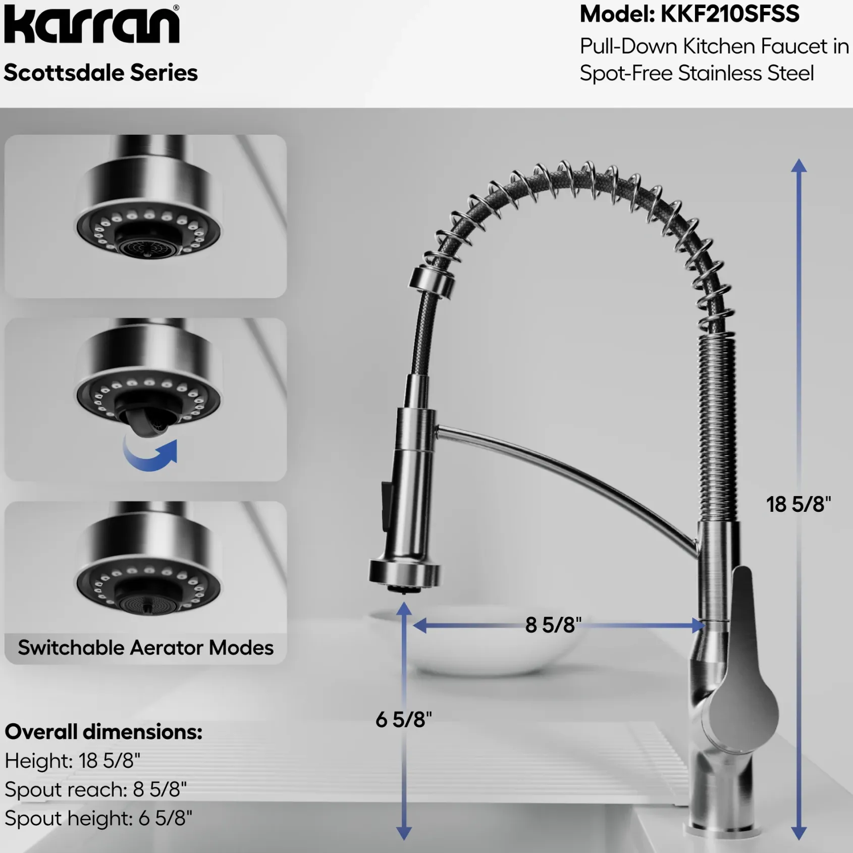 Karran Elite Workstation 32" Undermount Stainless Steel Kitchen Sink with Faucet, WS-37-PK3