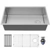 Karran Fusion 33" Undermount Stainless Steel ADA Kitchen Sink with Accessories, 16 Gauge, UUMSB3331-PK1