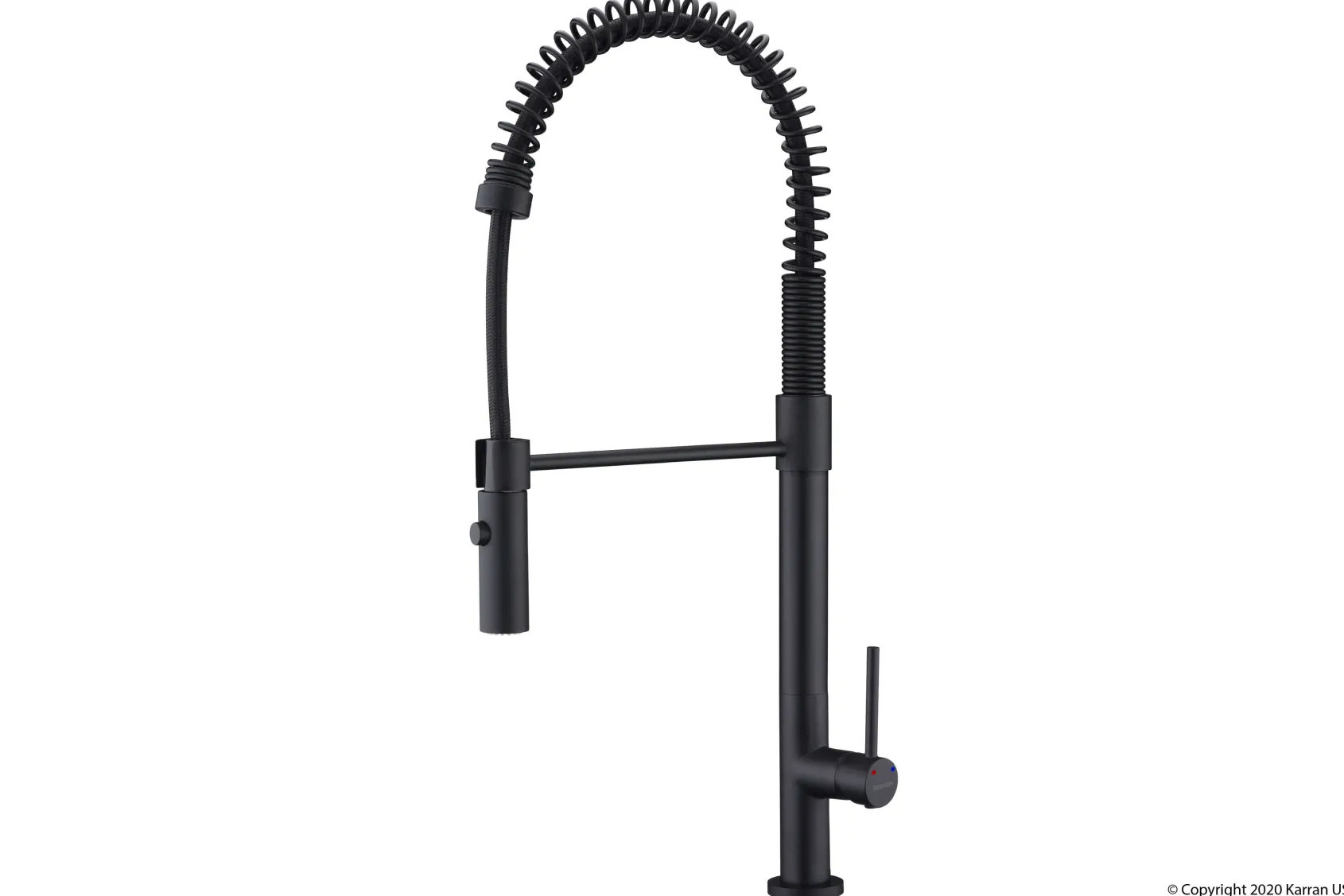 Karran 34" Quartz Composite Farmhouse Sink with Matte Black Faucet and Accessories, White, QA740WH220MB
